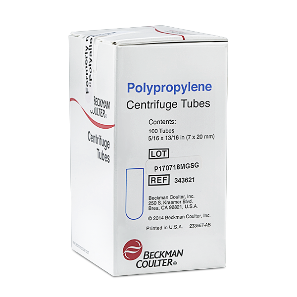 343621_230 µL Open-Top Thickwall Polypropylene Tube, 7 x 20mm - 100Pk