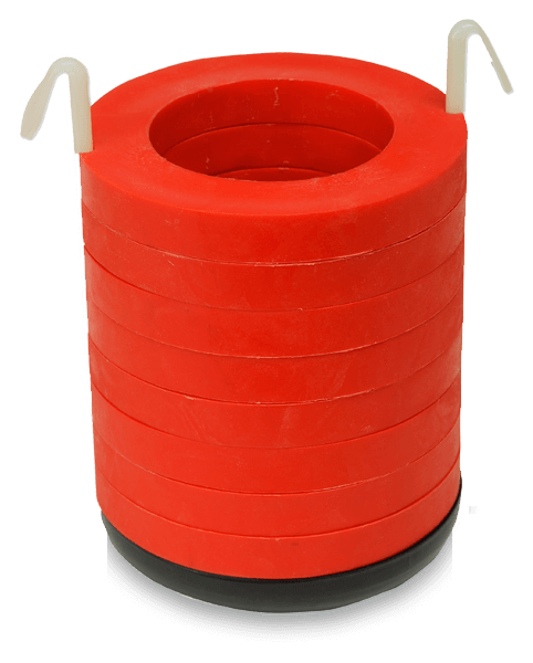 339108_62mm Diameter Polypropylene Tube Adapter Assembly for Multi-Disc, Quantity of One